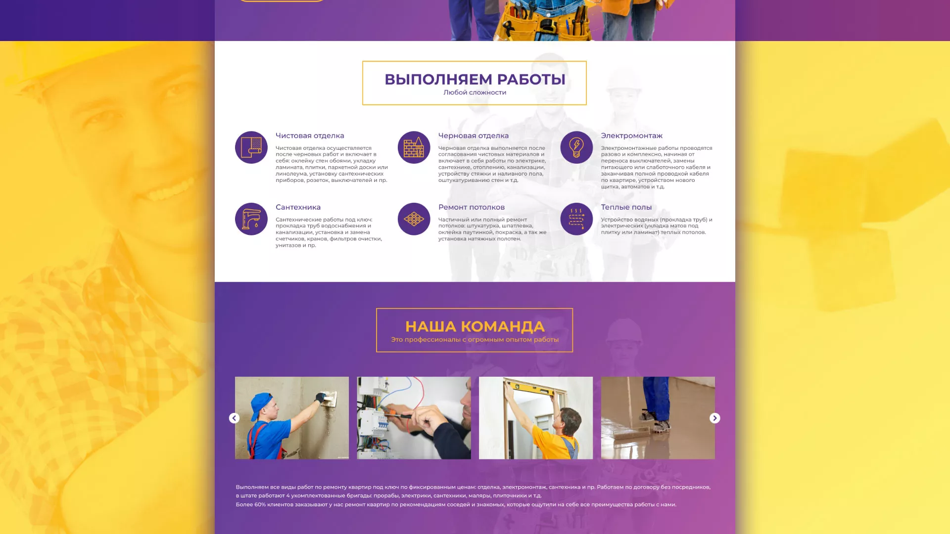 Разработка сайта строительной компании «Милана-Строй» в Ковылкино